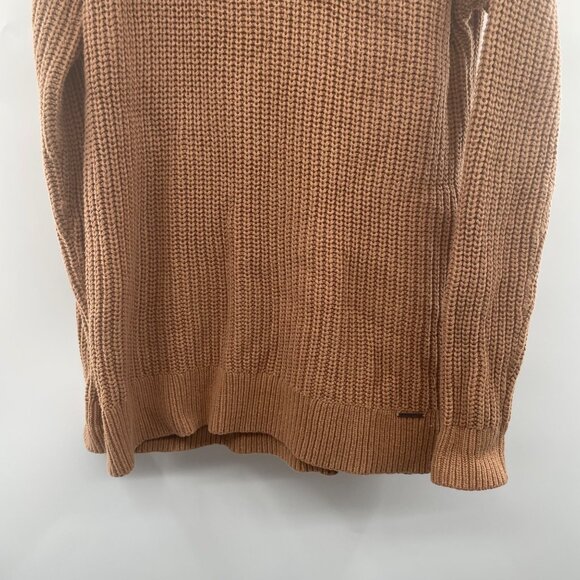 Abercrombie & Fitch Women's Knit Pullover Sweater Mock Neck Tan Size Large - Picture 3 of 9